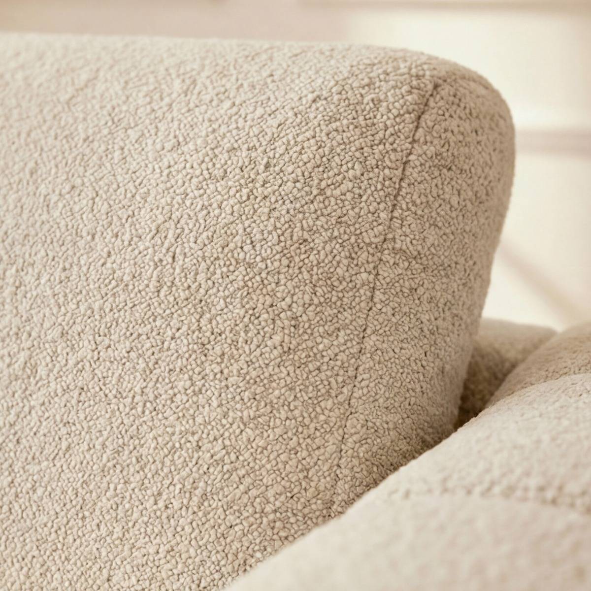 Canapé en tissu SYREL beige, MADE IN MEUBLES 