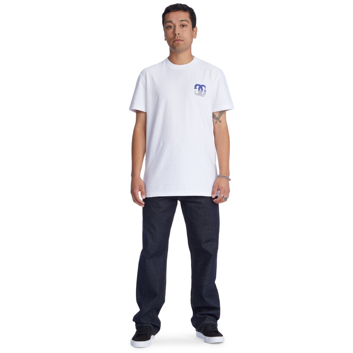 T-shirt STAR SCREWED. blanc white, DC SHOES
