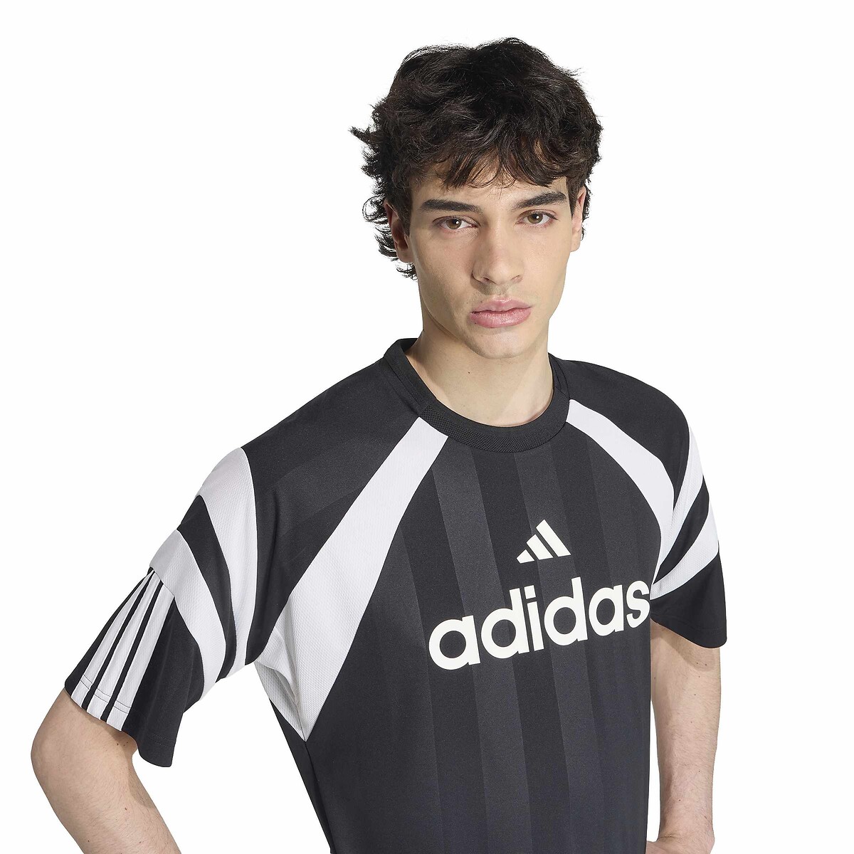 T-shirt manches courtes, en jersey, HOUSE OF TIRO noir, ADIDAS SPORTSWEAR