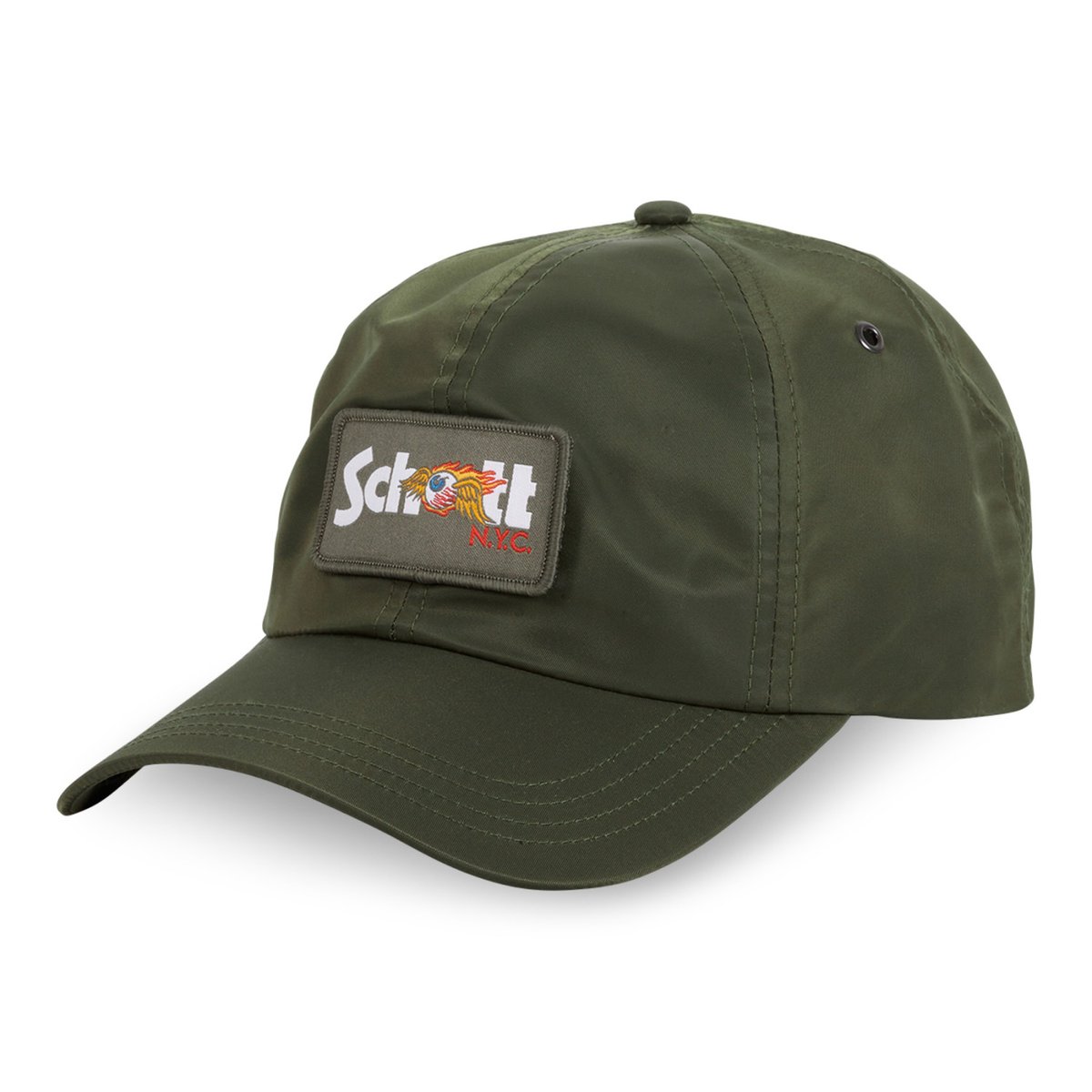 Casquette baseball x Schott NYC kaki, VON DUTCH