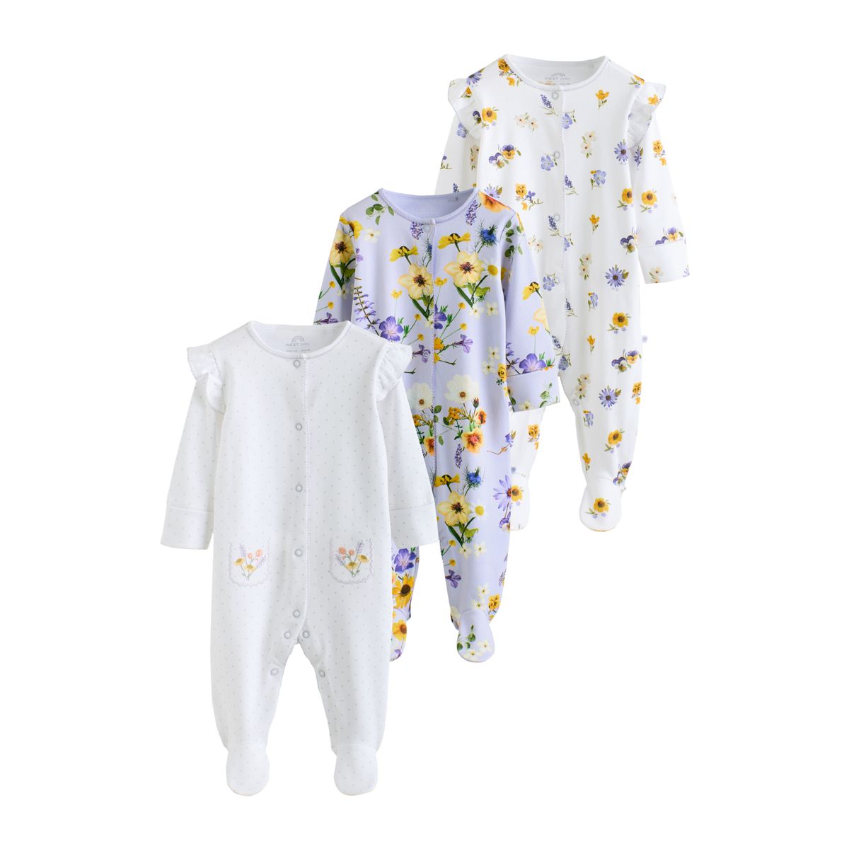 Dors-bien bébé, lot de 3 violet lilas, NEXT