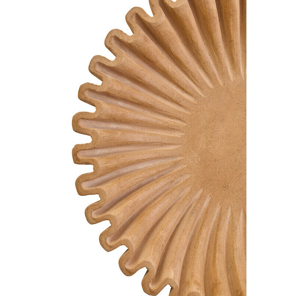 Large Decorative Fluted Marble Bowl in Ochre yellow, FIFTY FIVE SOUTH