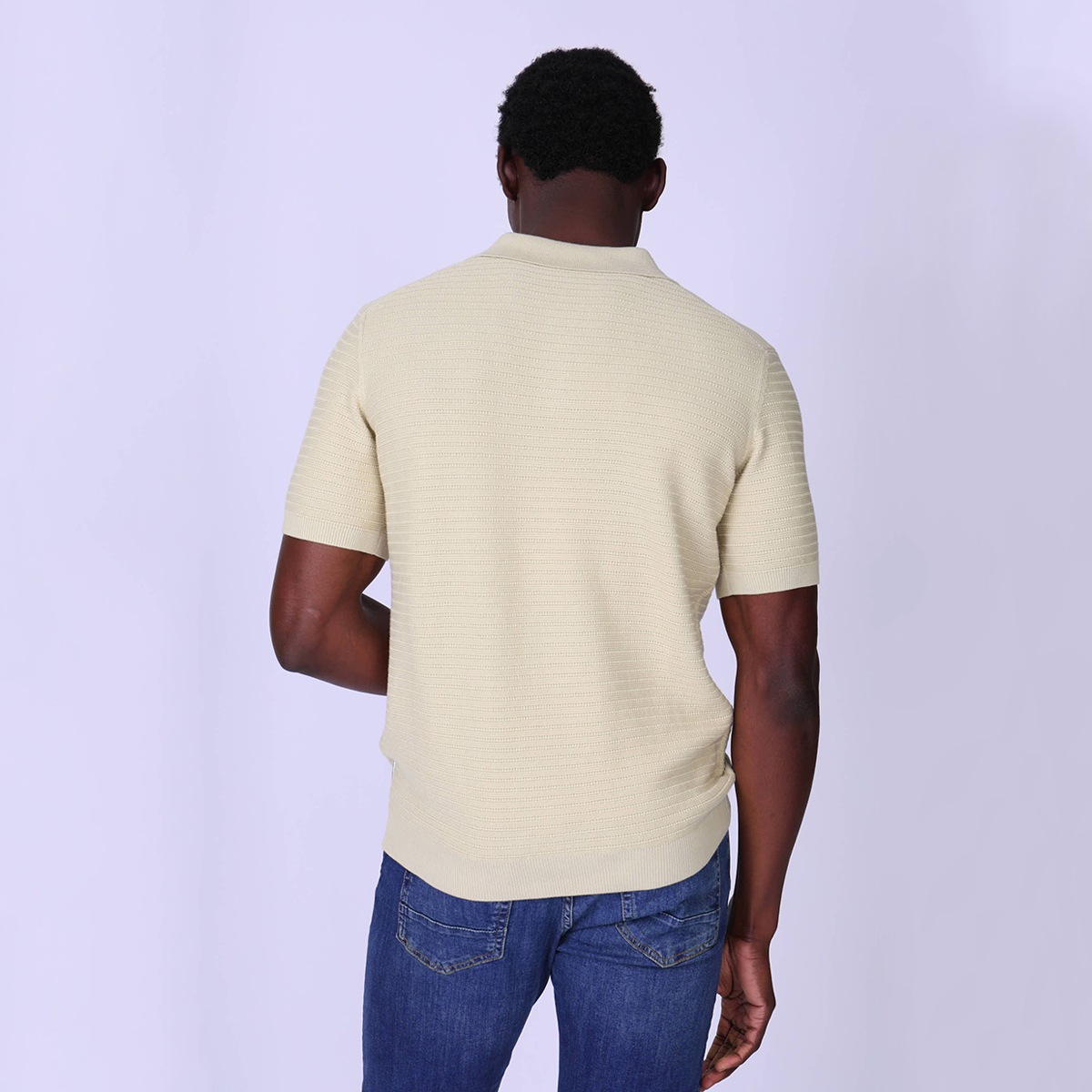 Polo tricot Gibson beige, MISE AU GREEN