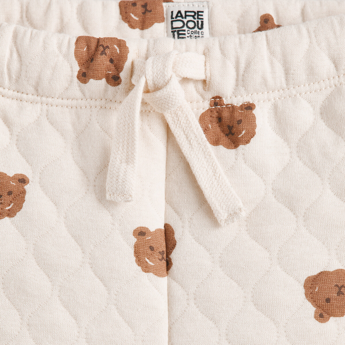 Ensemble 2 pièces matelassé imprimé oursons imprimé, LA REDOUTE COLLECTIONS