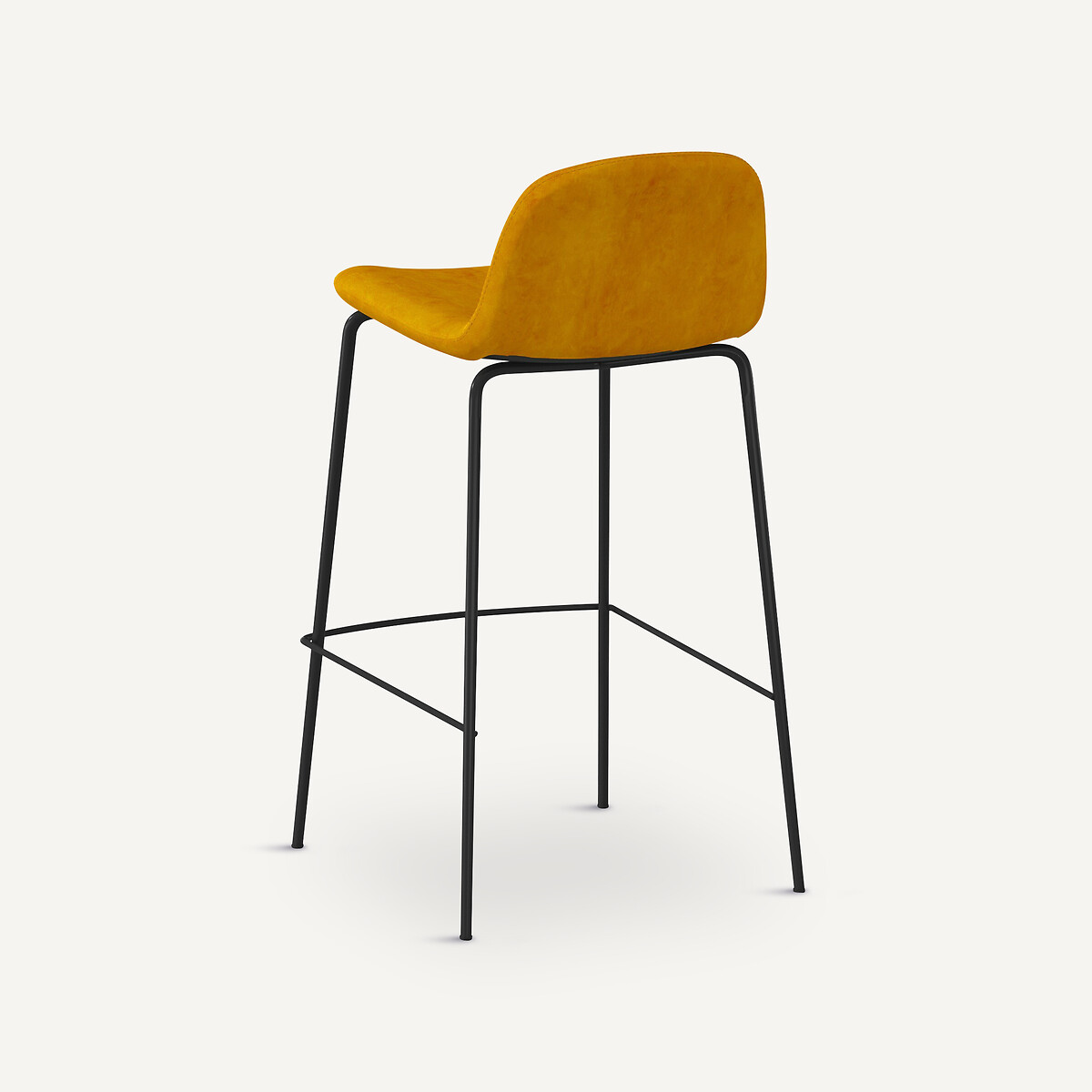 Chaise de bar, Tibby hauteur 75 cm moutarde, AM.PM