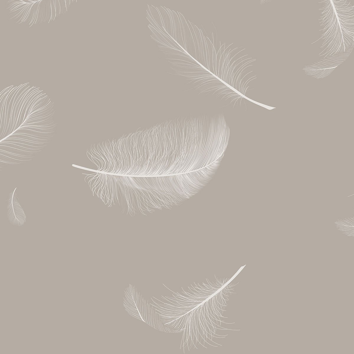Papier peint douceur de plumes intissé, HEXOA