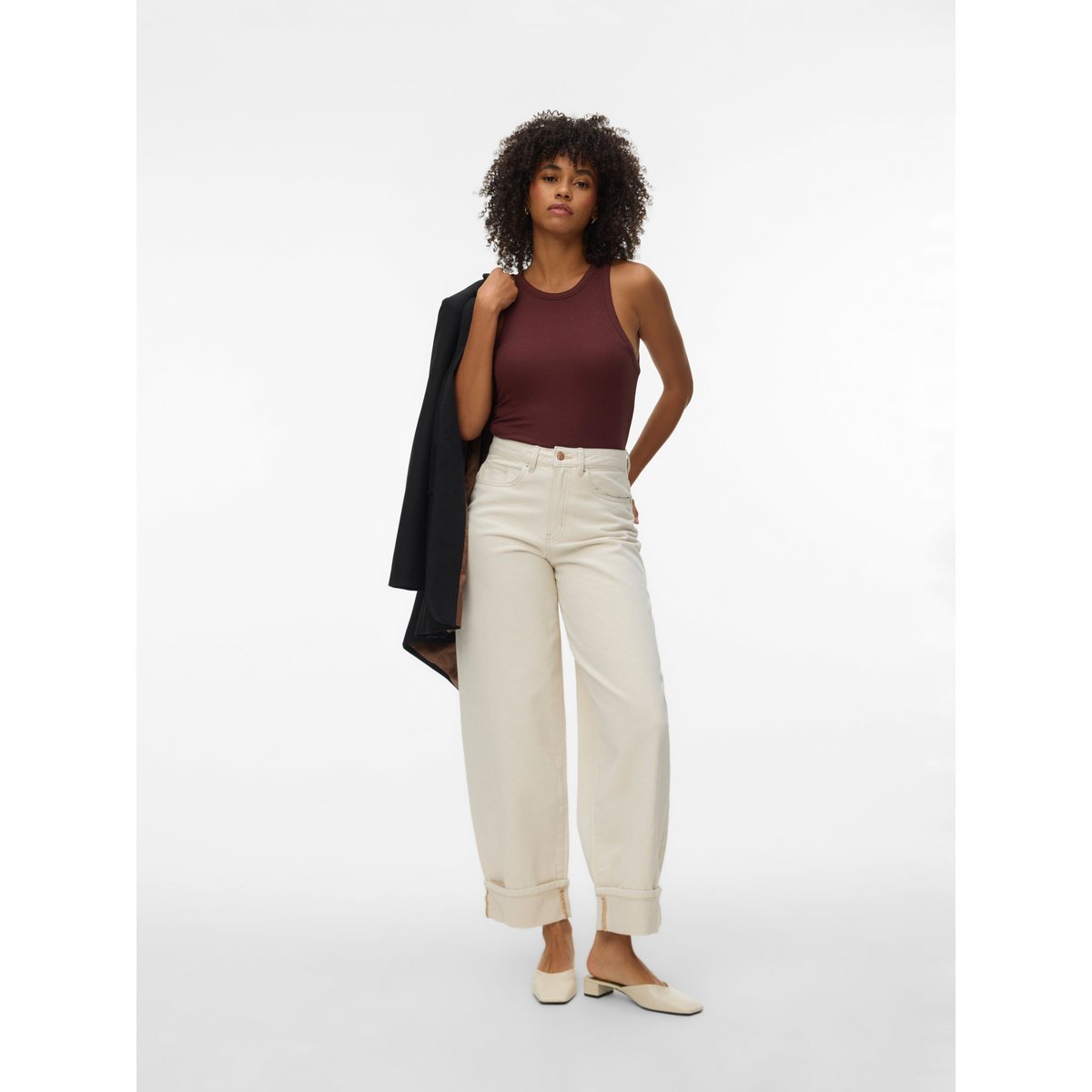 Jean Mom ecru, VERO MODA