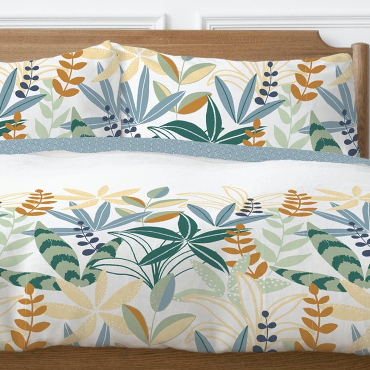 Parure de lit imprimée en 100% Coton Goyave multicolore, EDEN