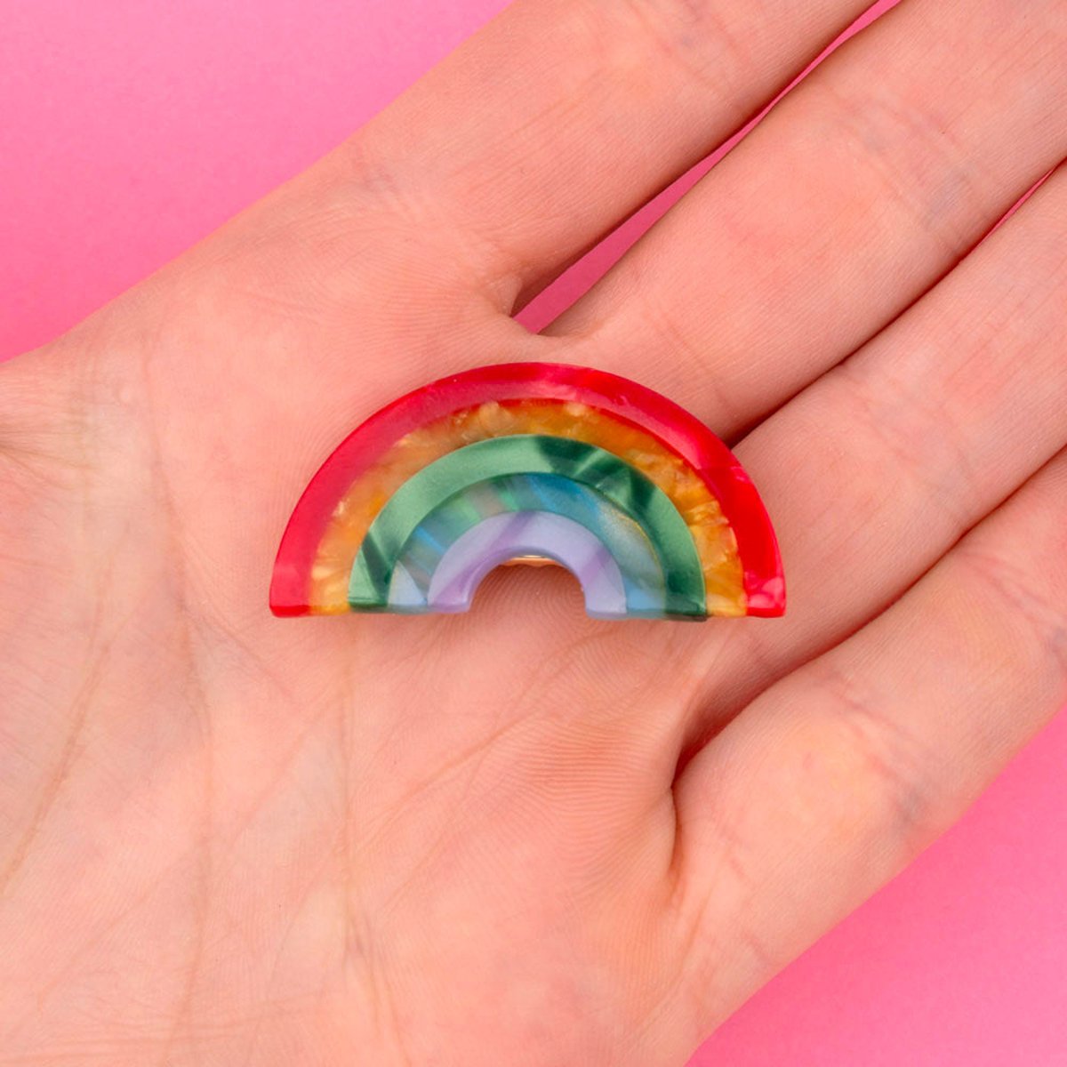 Barrette ARC-EN-CIEL multicolore, COUCOU SUZETTE