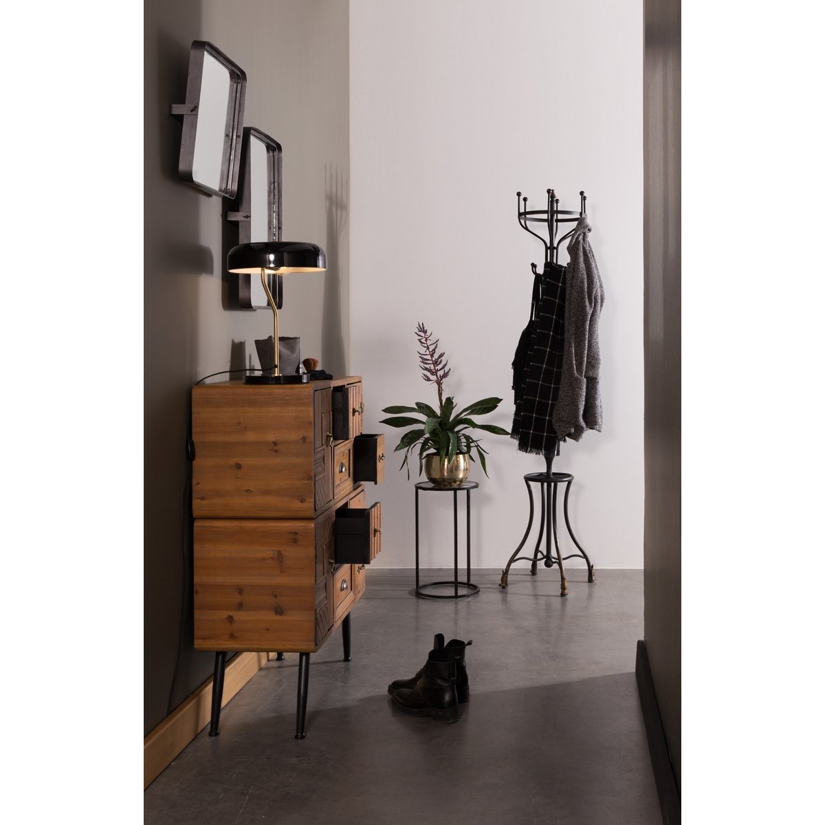 Lampe design en métal vintage, ECLIPSE noir, DUTCHBONE