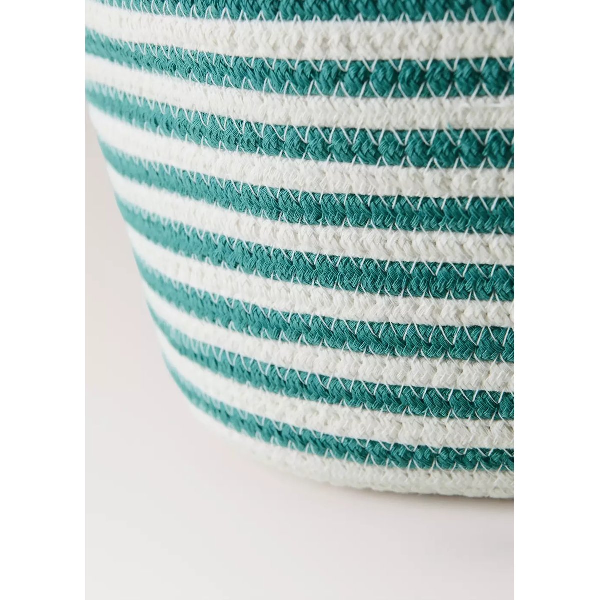 Panier coton avec anses taille moyenne orange, MANGO HOME