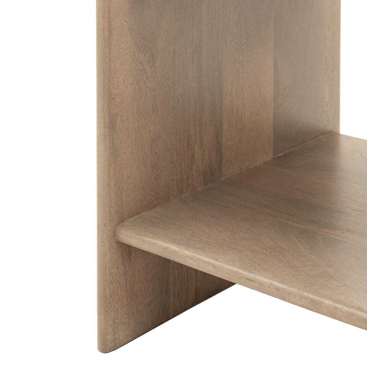 Corven Large Fluted Mango Wood 1 Drawer Bedside Table wood, SO'HOME