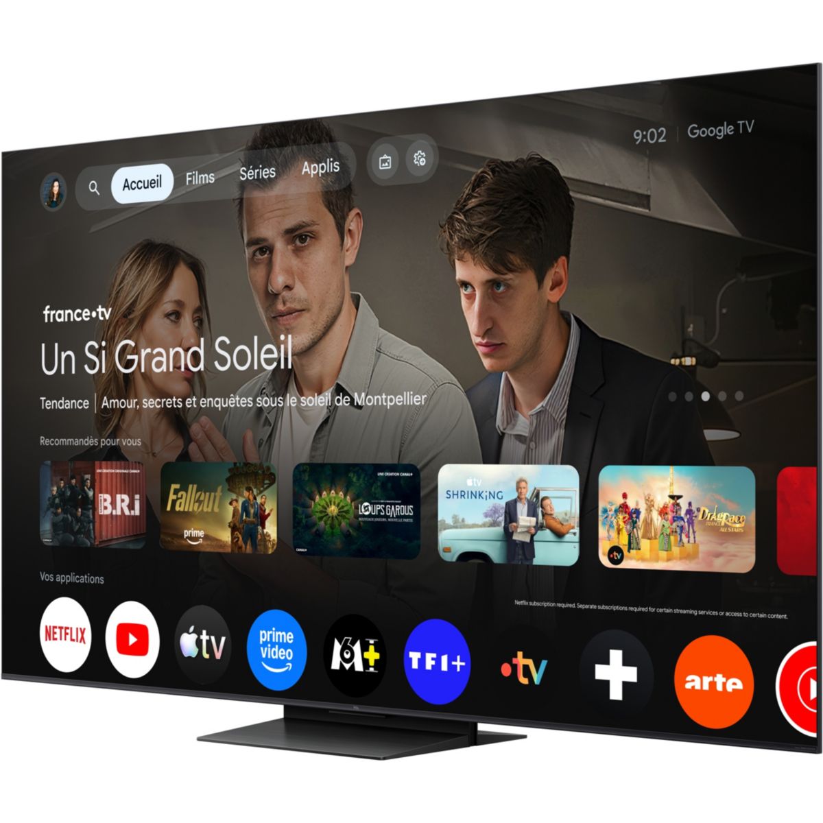 TV Mini LED 55C79L (2026) 55" (139 cm) noir, TCL