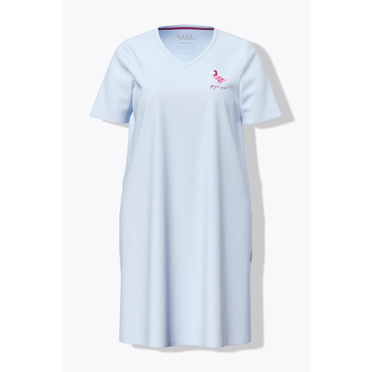 Chemise de nuit / grand T-shirt bleu clair, ULLA POPKEN