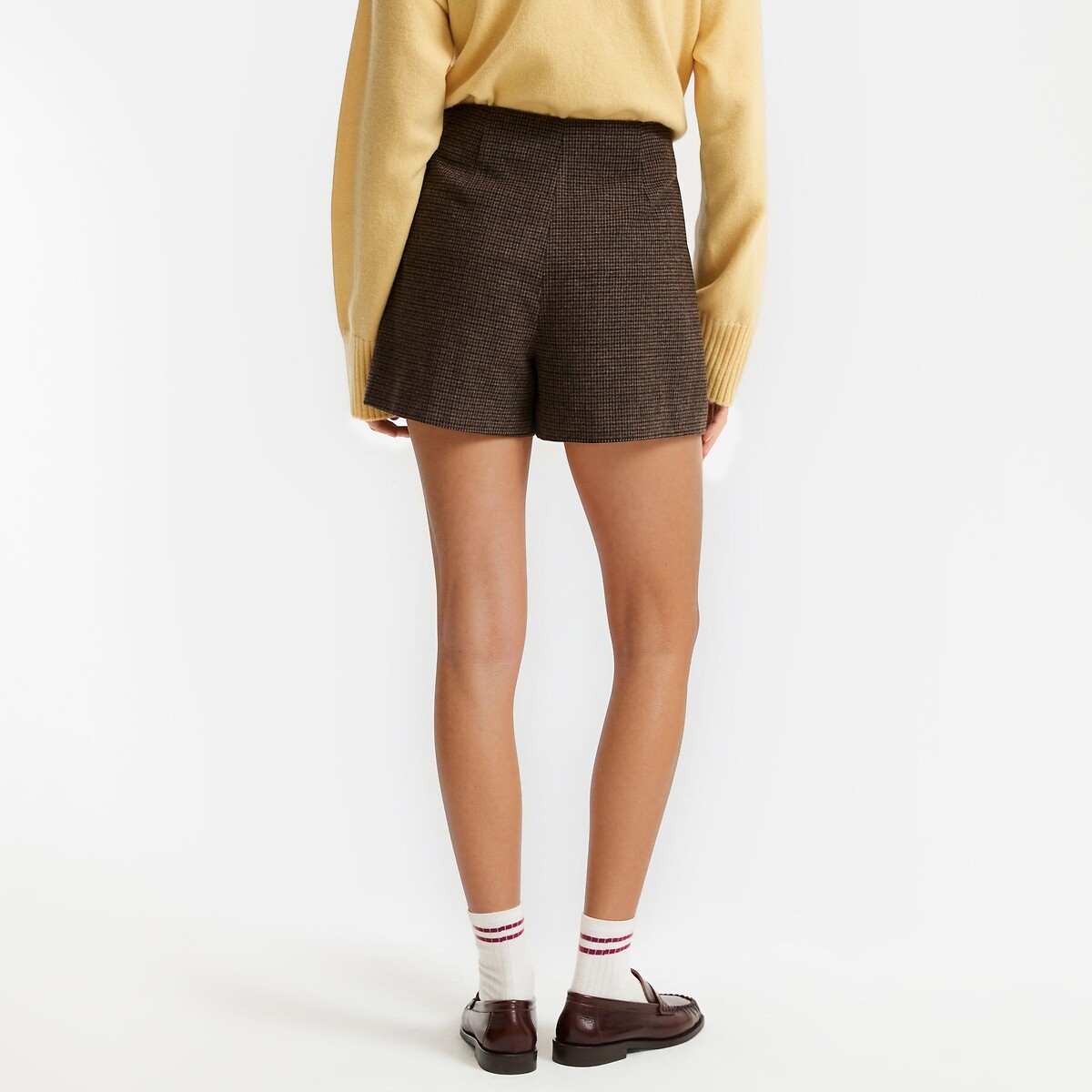 Short à carreaux carreaux marron, LA REDOUTE COLLECTIONS