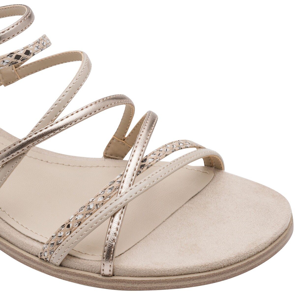 Flat Multi-Strap Sandals nude, TAMARIS
