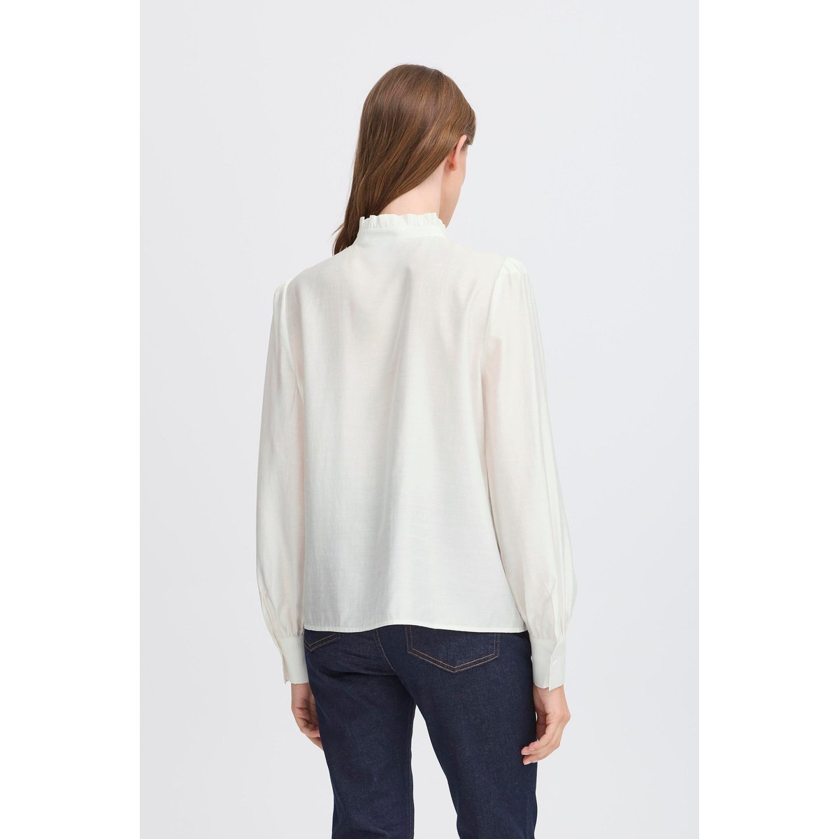 Chemise à manches longues blanc cloud dancer, ICHI