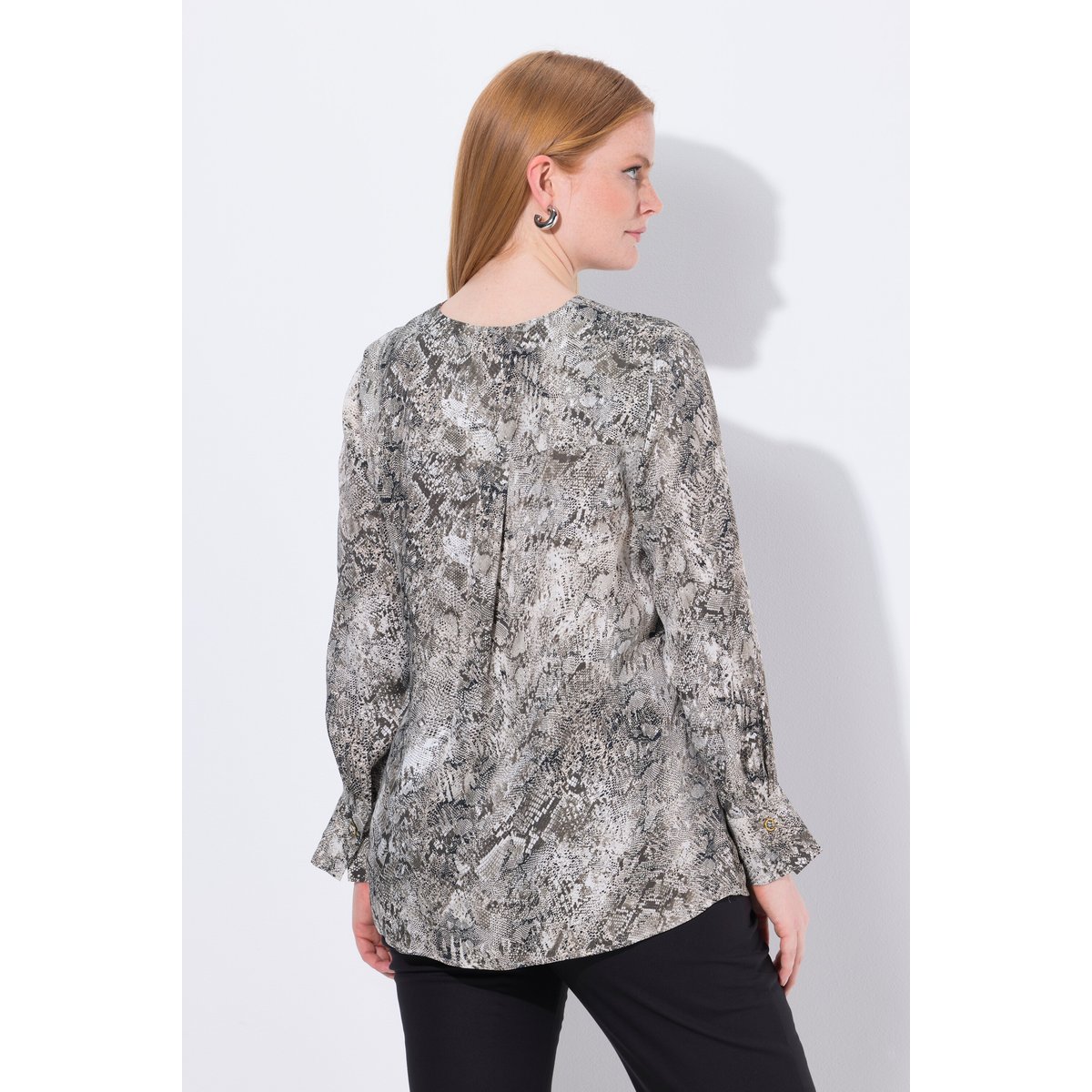Tunique à motif python blanc neige, ULLA POPKEN