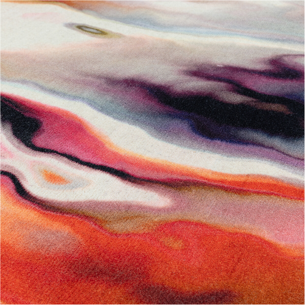Watercolour Effect Impression Rug in 100% Wool multi-coloured, SO'HOME