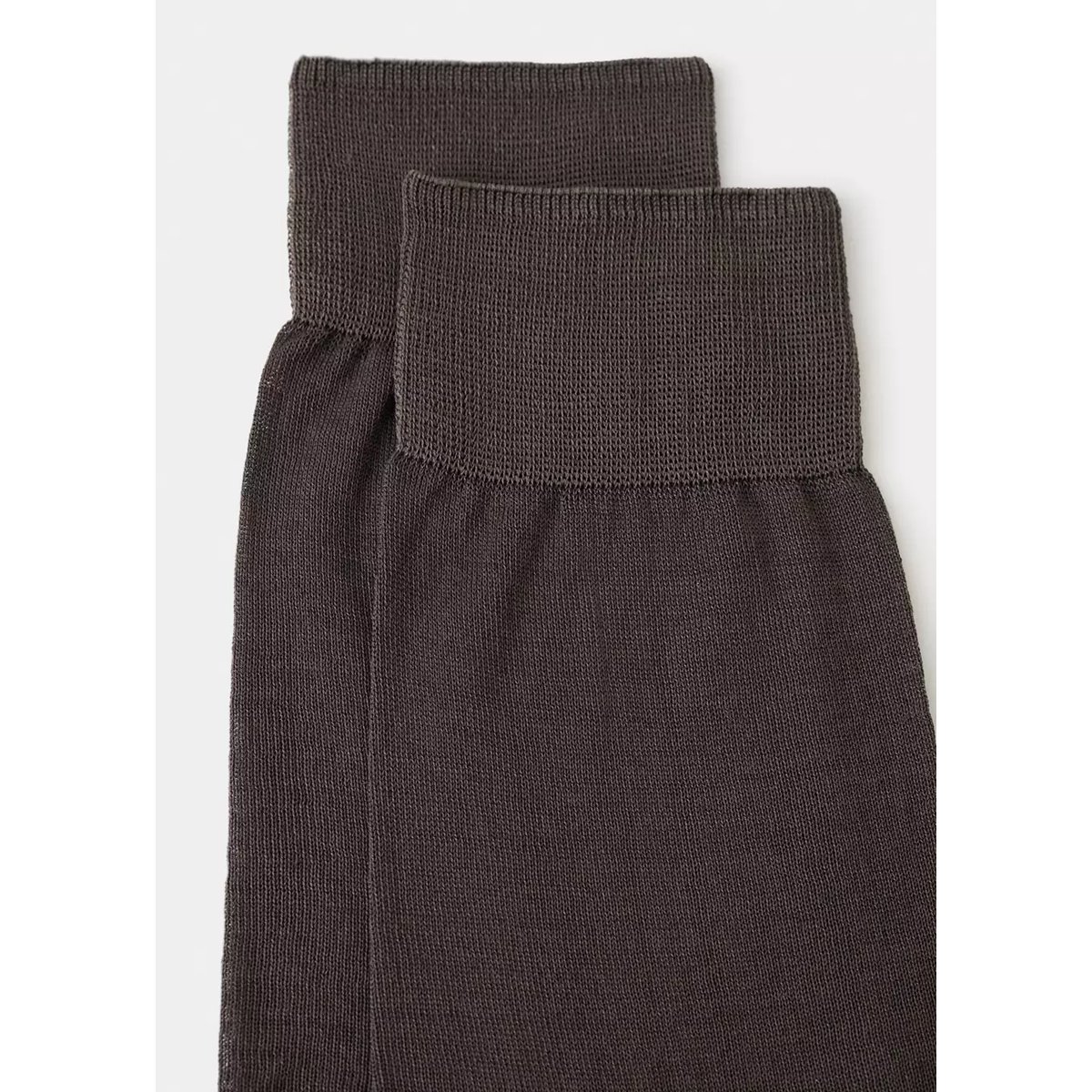 Lot 2 paires de chaussettes longues coton marron, MANGO MAN