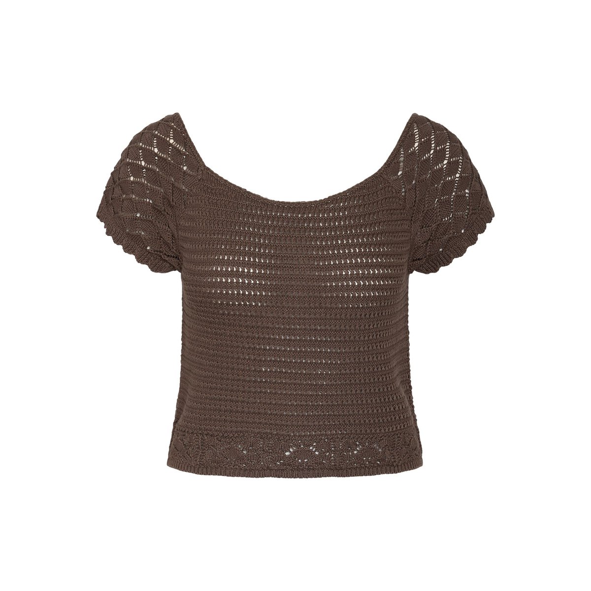 Top En Maille chocolate brown, NOISY MAY