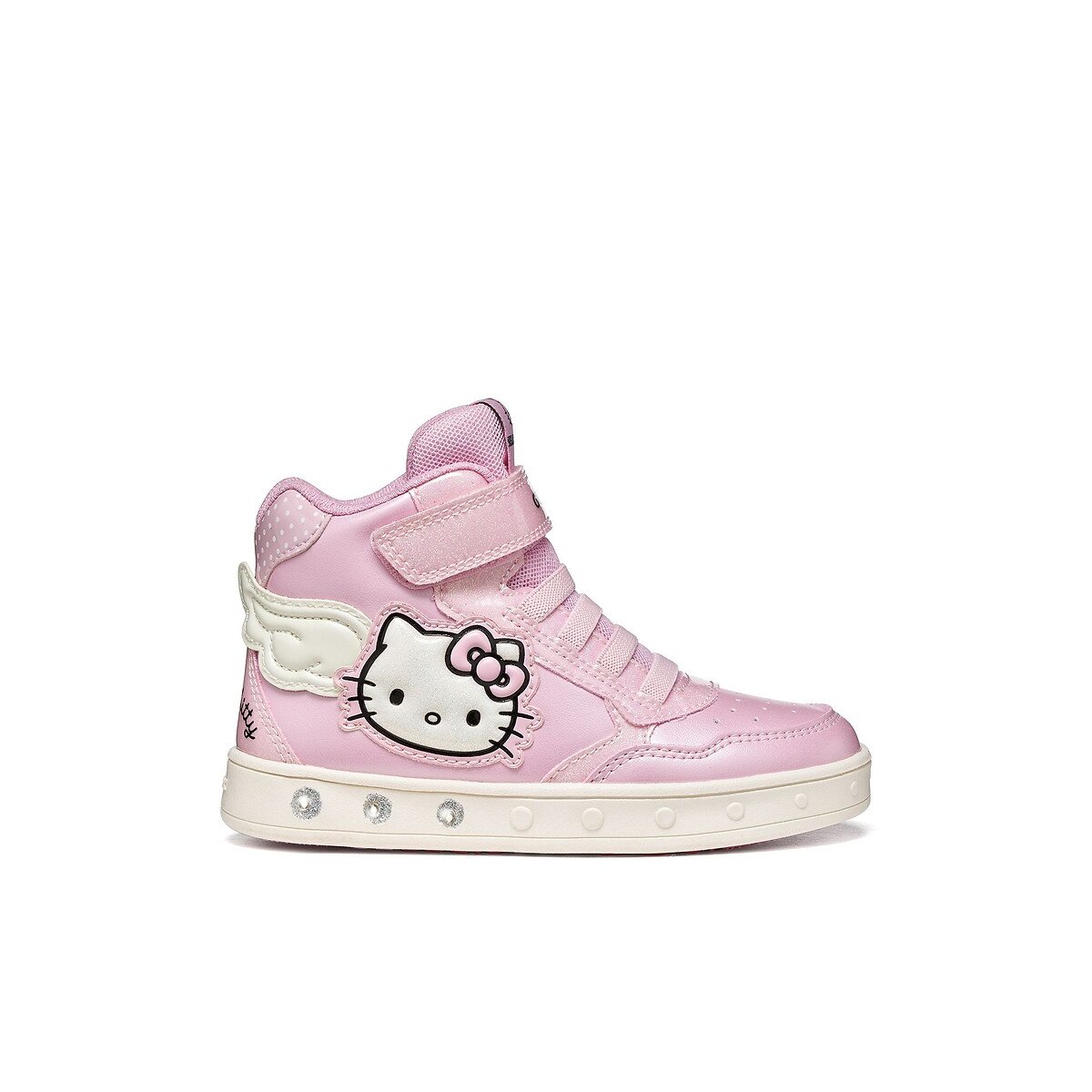 Kids Skylin X Hello Kitty High Top LED Trainers pink, GEOX