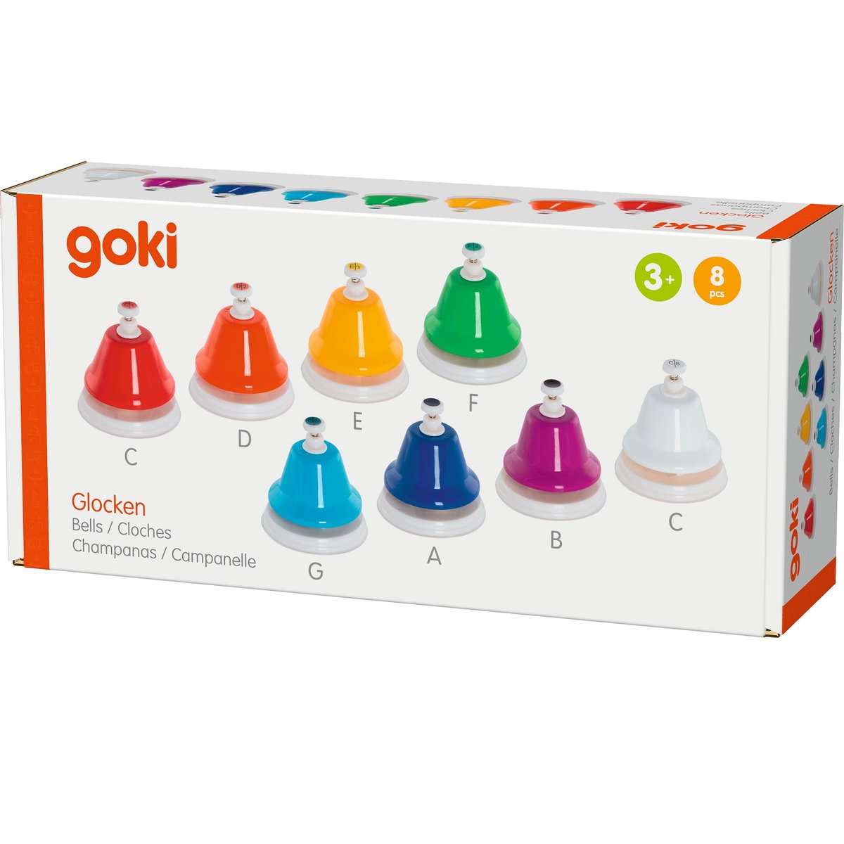 Cloches musicales blanc, GOKI