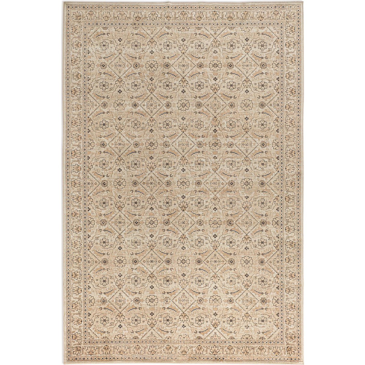 Tapis classique en viscose brun naturel chaleureux, RECOLLECTION