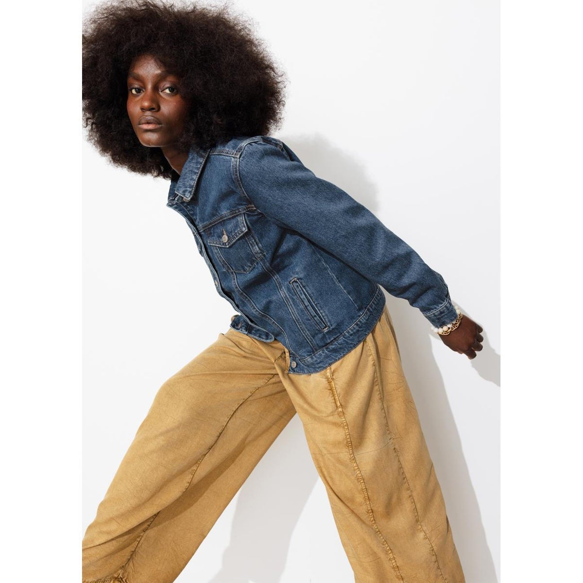 Veste en jean jean moyen, PROMOD