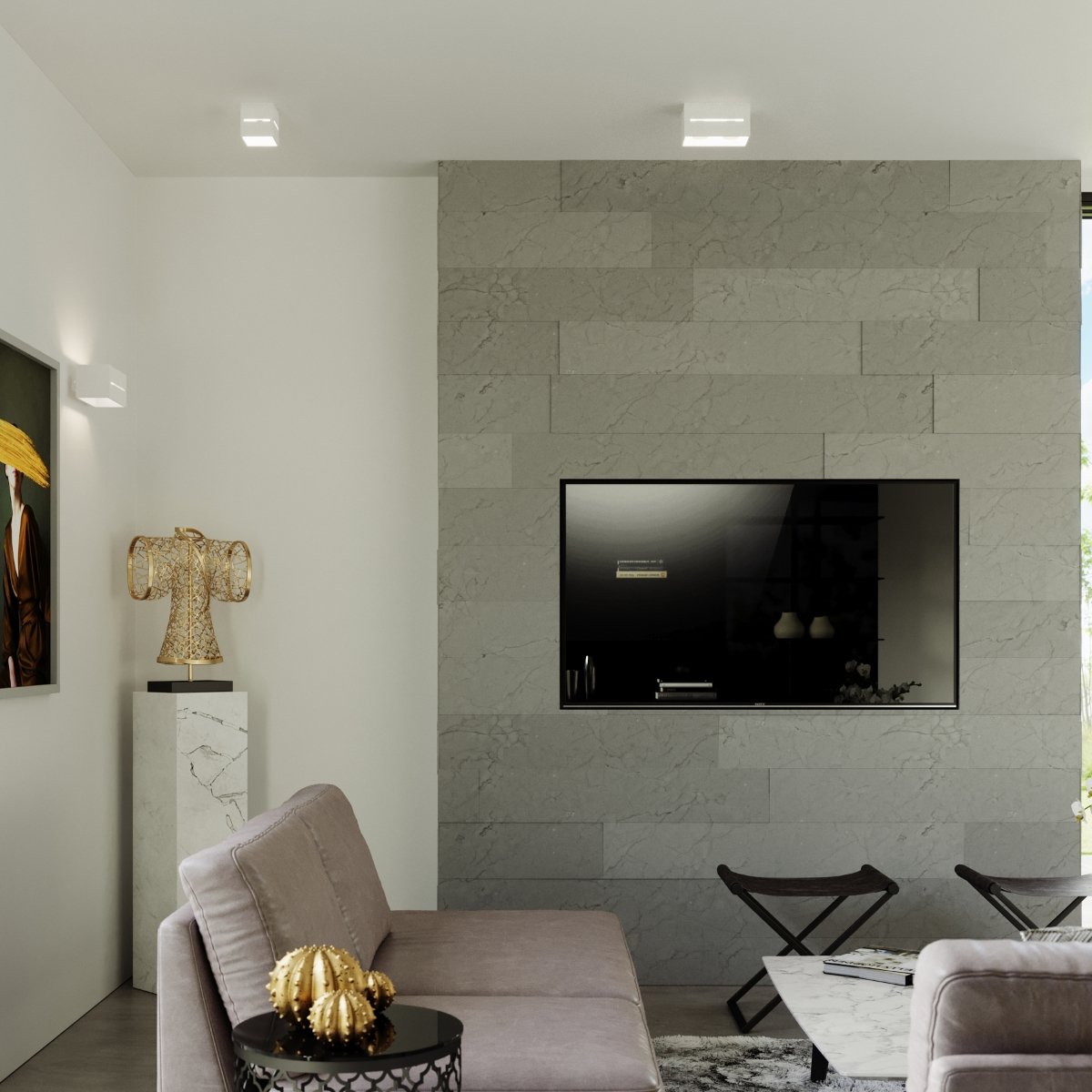Applique Aluminium Blanc G9 1 Lobo blanc, EDEN
