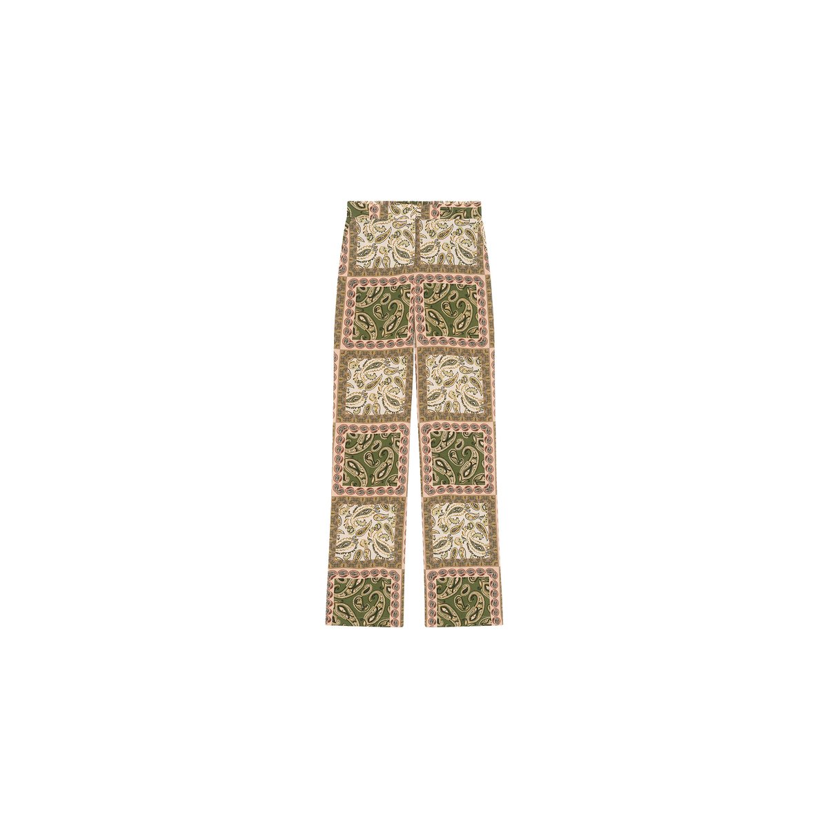 Pantalon fluide élégant PATOCHE vert kaki, CAROLL