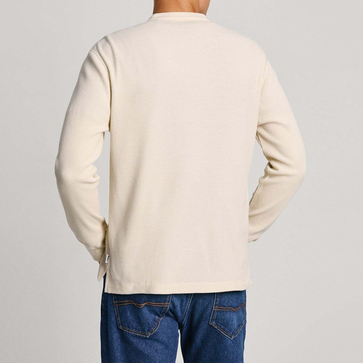 T-Shirt À Manches Longues, Coupe Relax blanc ivoire, PEPE JEANS