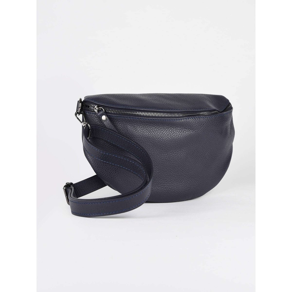 Sac banane Caviar cuir blu, MILANO