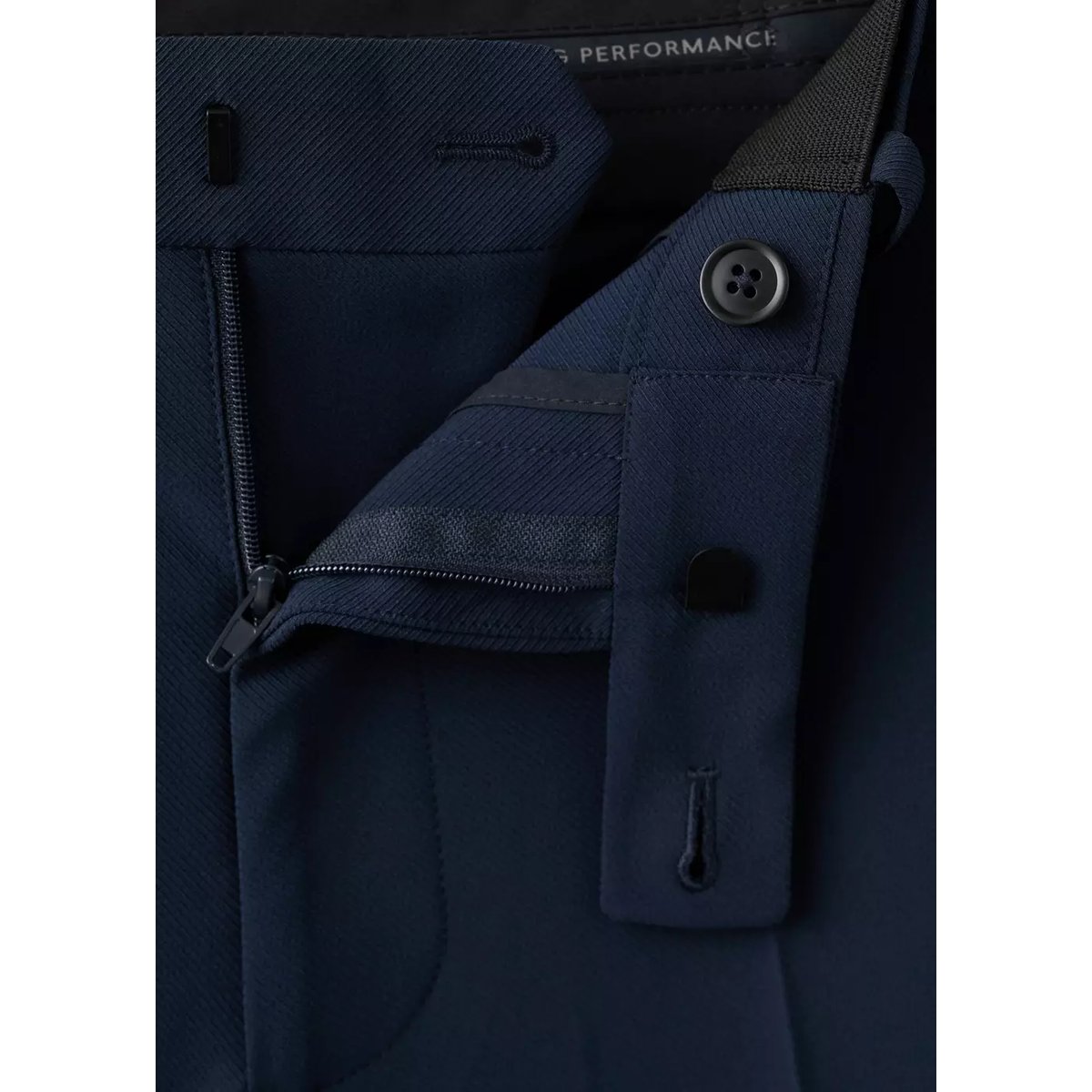 Pantalon thermorégulateur coupe slim bleu, MANGO MAN