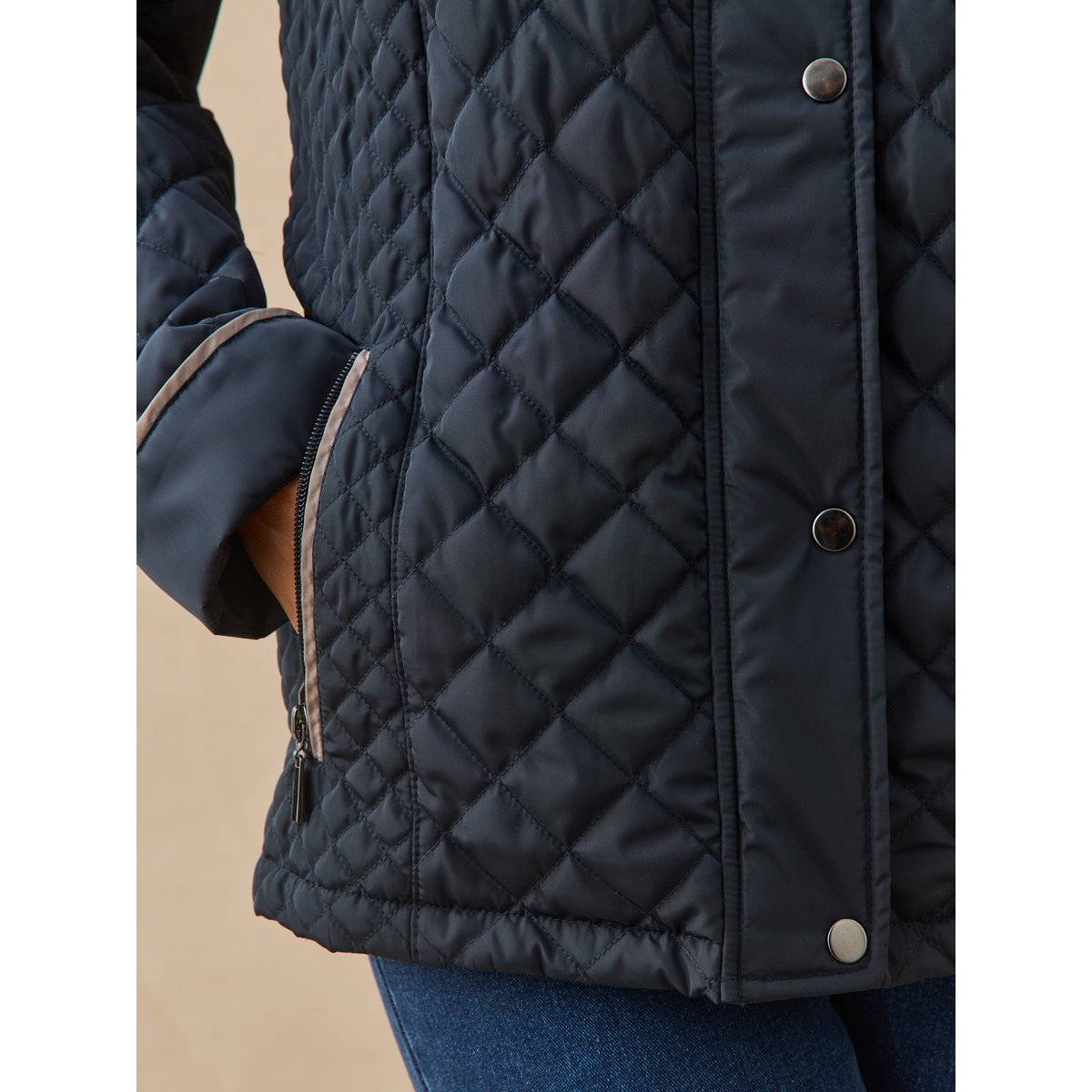 Parka déperlante et matelassée marine, DAXON