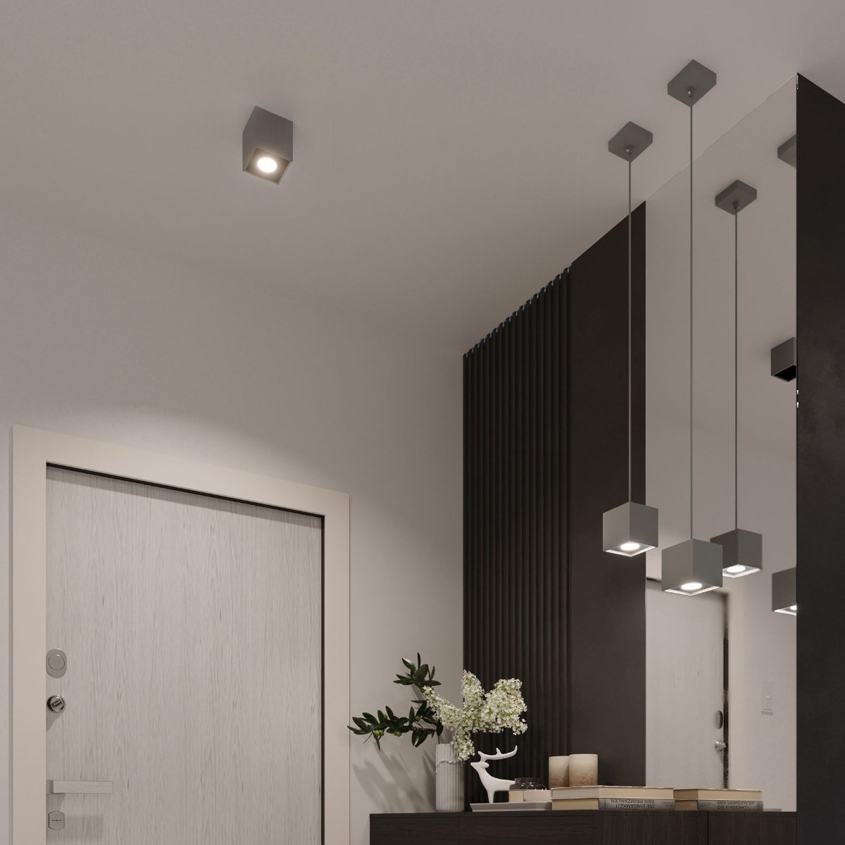 Applique Aluminium Gris G9 1 Quad gris, EDEN