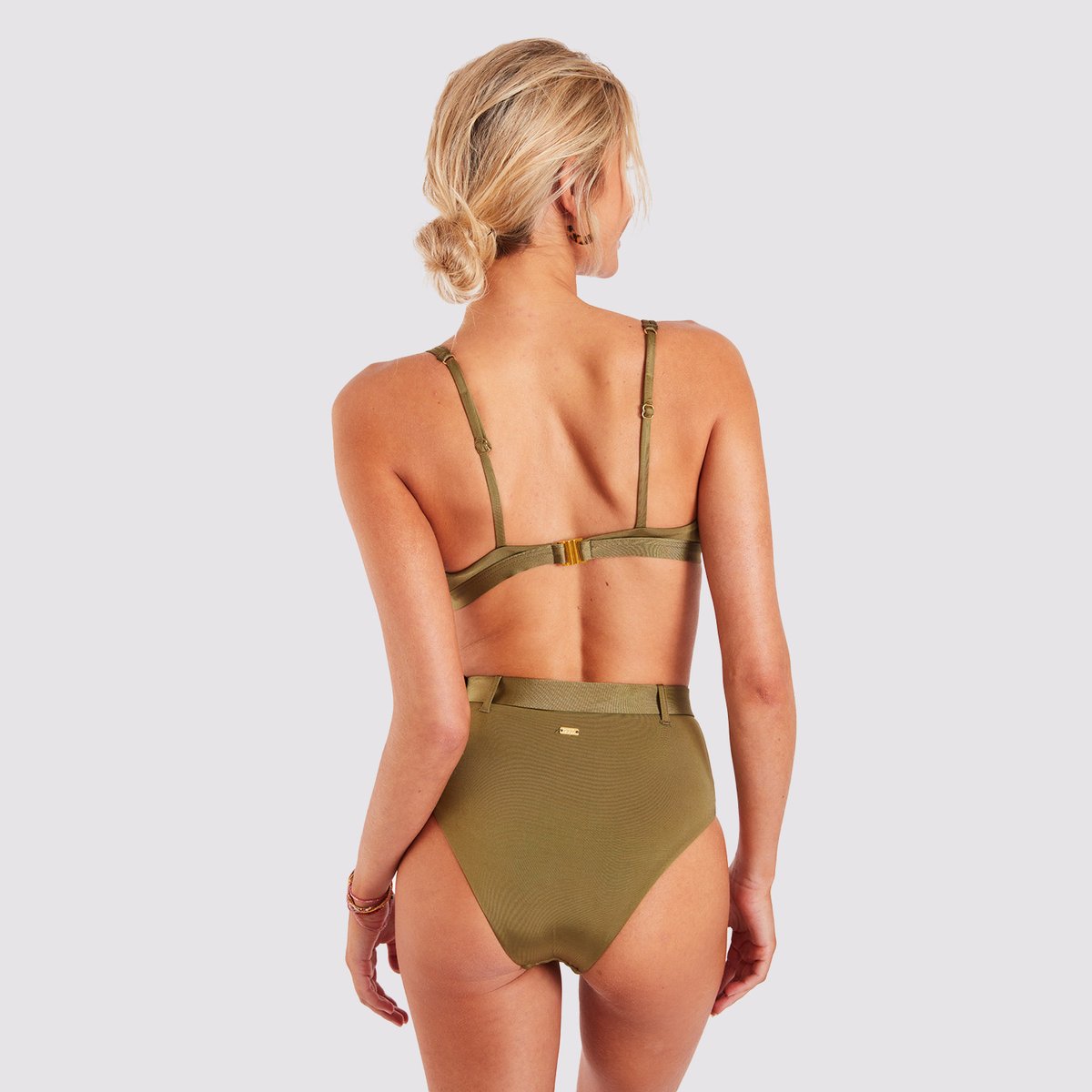 Haut de maillot brassière Ito - AMORES vert kaki, BANANA MOON