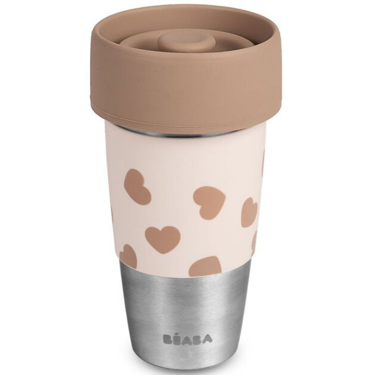 Coffret duo 2 tasses rose, marron, BEABA