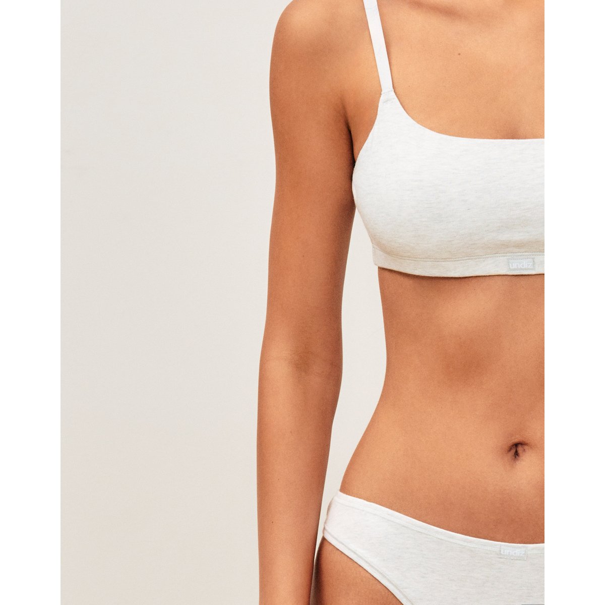 Brassière en coton COTONIZ gris clair, UNDIZ