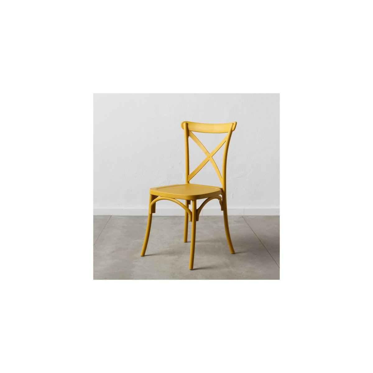 Chaise Esprit Bistrot en Polypropylène Jaune jaune, WADIGA