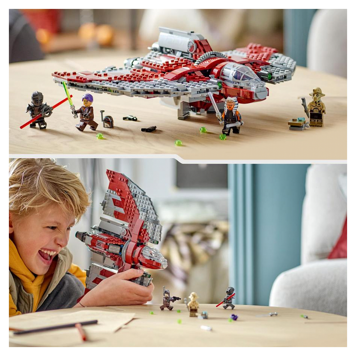 LEGO Star Wars - Navette T-6 d'Ahsoka Tano (75362) - Set de Construction Épique multicolore, LEGO