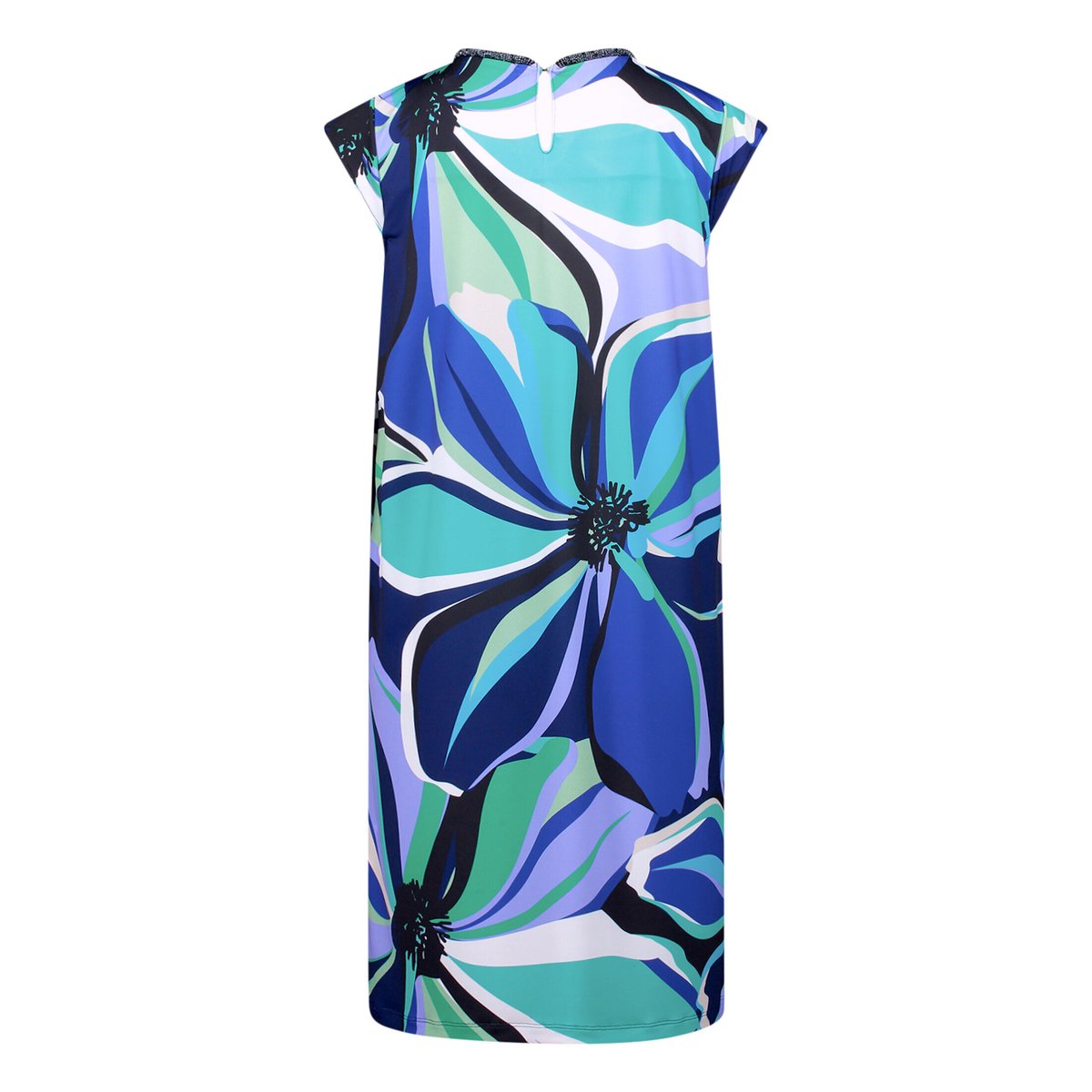 Robe en jersey manches courtes bleu/vert, BETTY BARCLAY