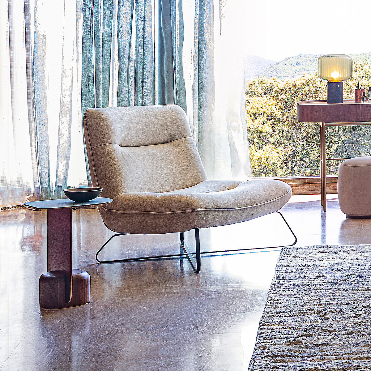 Fauteuil tissu pur lin, Helma lin, AM.PM