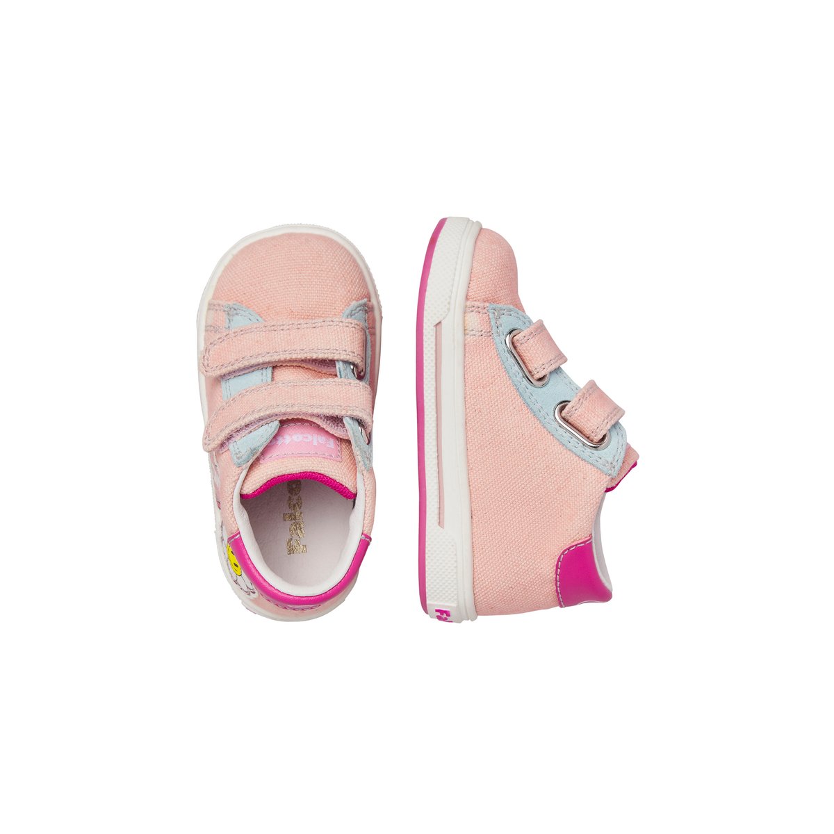 Sneakers en tissu et simili cuir ZAURIS VL. rose-, FALCOTTO