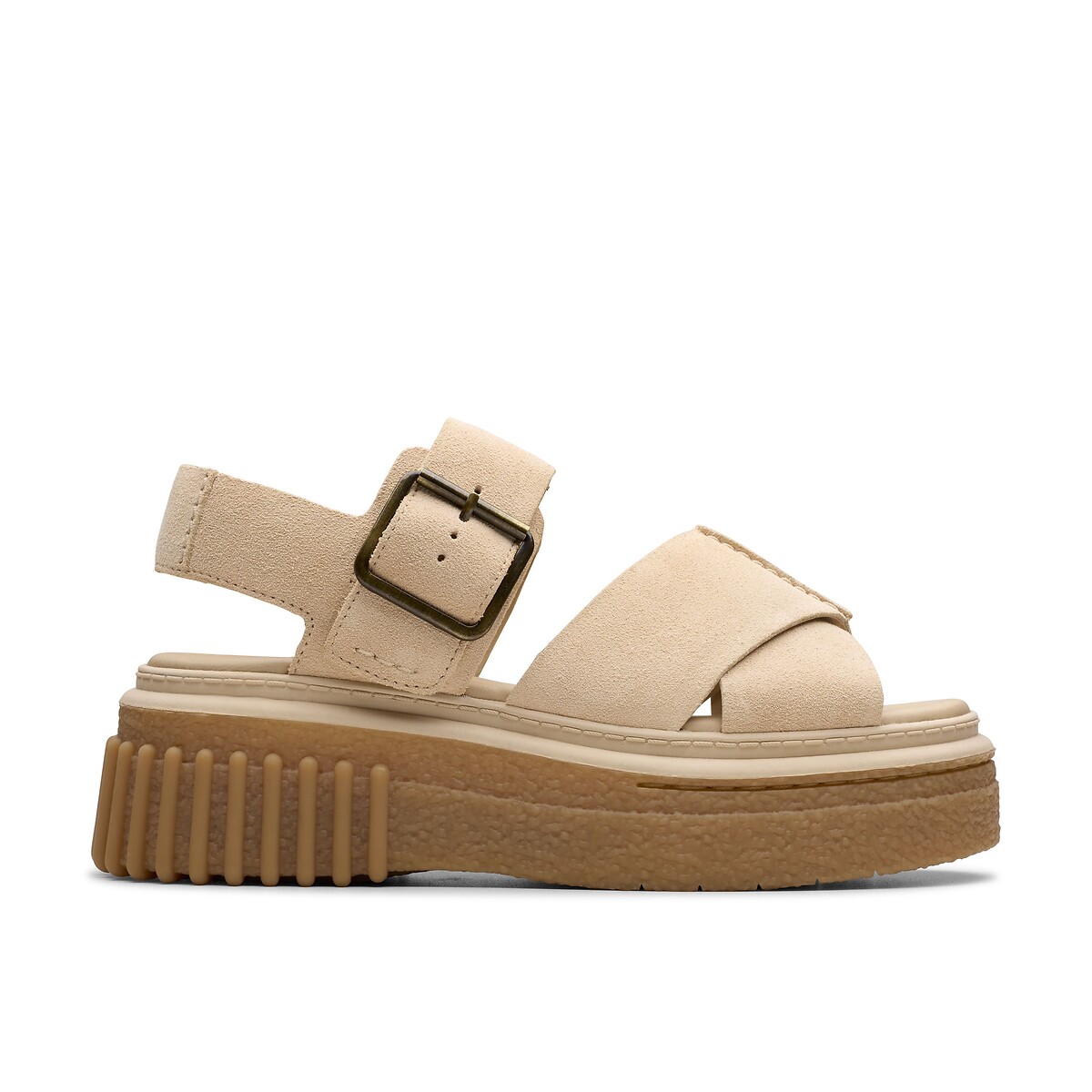 Sandales en cuir Evamar Wish ecru, CLARKS