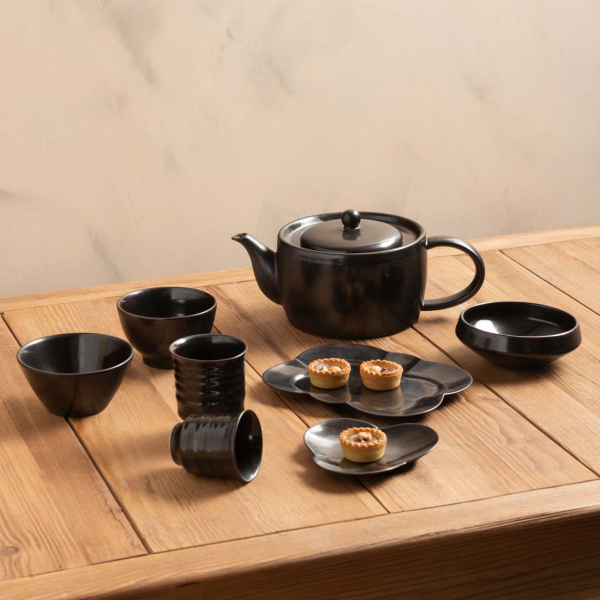 Bol évasé 13 cm (lot de 3) - CHADO noir, TABLE PASSION