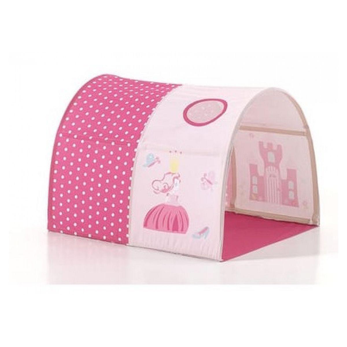 Tunnel de lit Princess pour lit Pino couleur unique, VIPACK