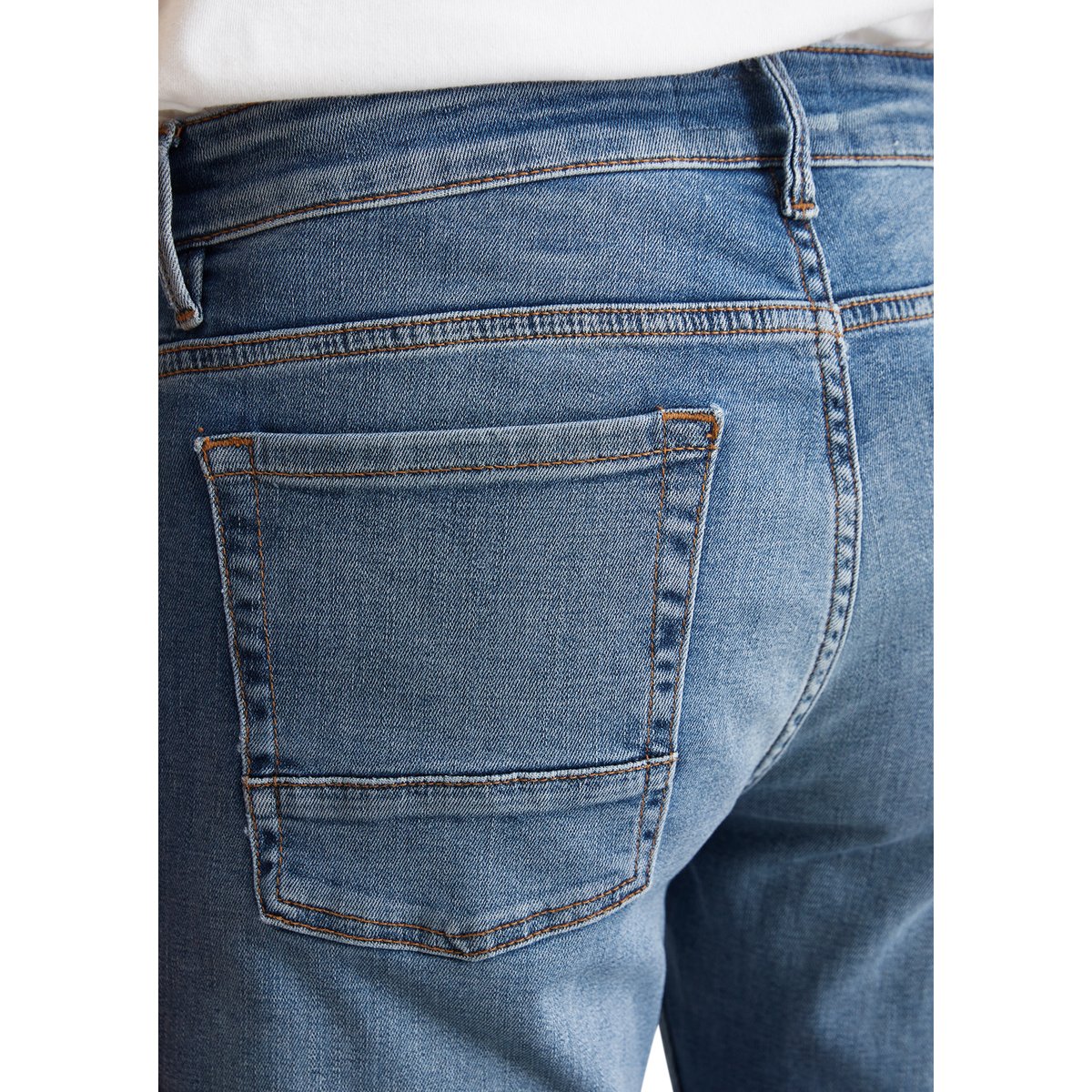 Jeans modèle Sjöbo shaped texture denim Cross Hatch décontractée bleu, MARC O'POLO