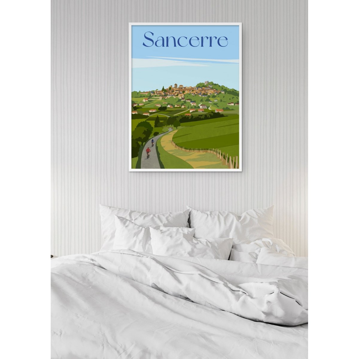 Affiche ville Sancerre blanc, L'AFFICHERIE