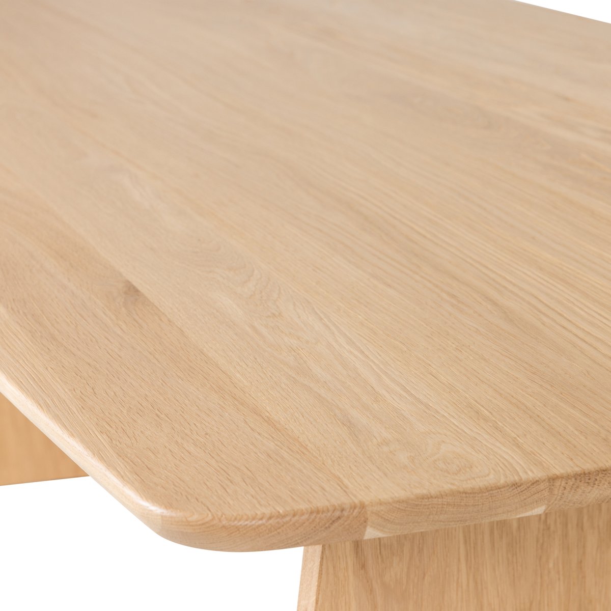 Table à manger en bois de chêne VEERE bois fonce, WOOOD